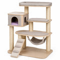 Árbol para gatos con lino y MDF 151cm