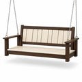 Columpio de Madera con Asiento de Polietileno Beige