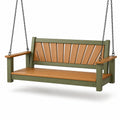 Columpio de Madera y Metal Verde Natural 120 cm