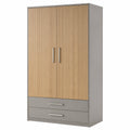 Armario de Madera y Metal con Puertas 200x100x50 cm