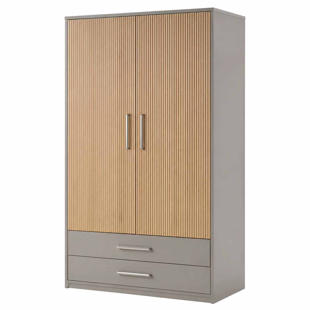 Armario de Madera y Metal con Puertas 200x100x50 cm