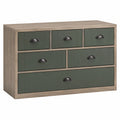 Cómoda de Madera con Cajones Verdes